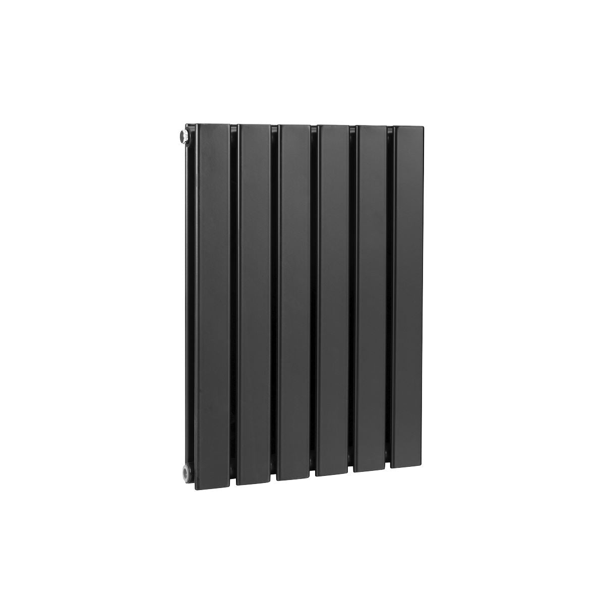 Baridi Horizontal Radiator Contemporary Double Flat Panel 600x420mm Black DH343
