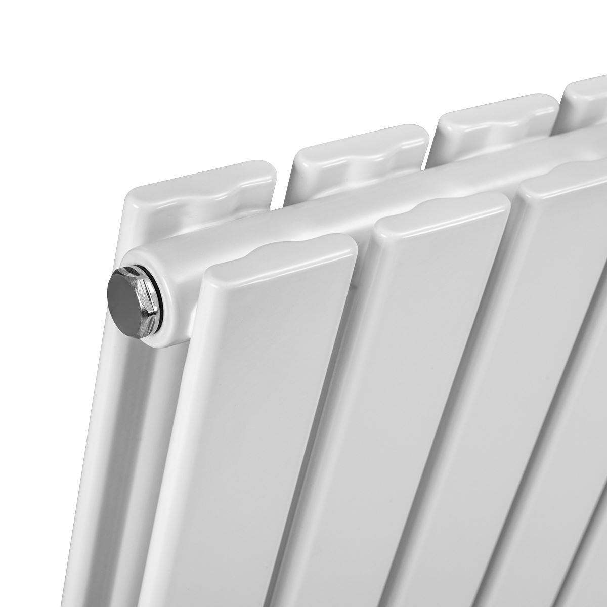 Baridi Horizontal Radiator Contemporary Double Flat Panel 600x420mm White DH348