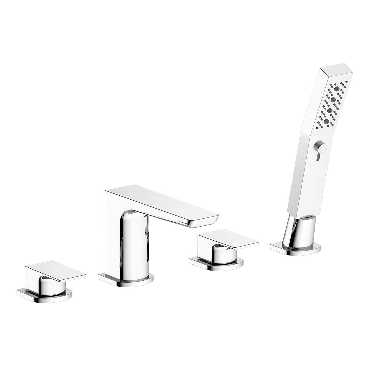 Sealey Baridi Bath Mixer Tap with Shower Chrome Deck-Mounted DH398