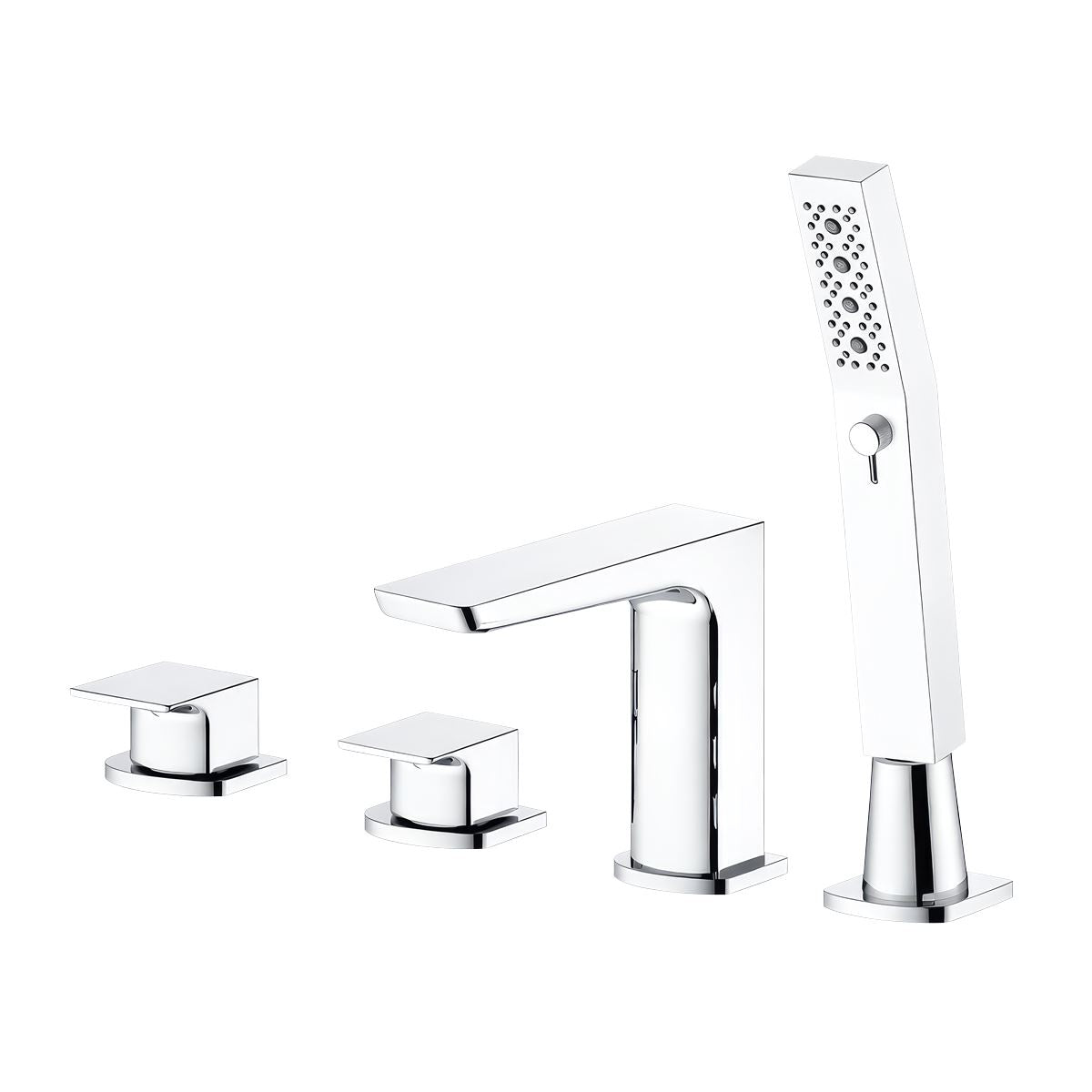 Sealey Baridi Bath Mixer Tap with Shower Chrome Deck-Mounted DH398