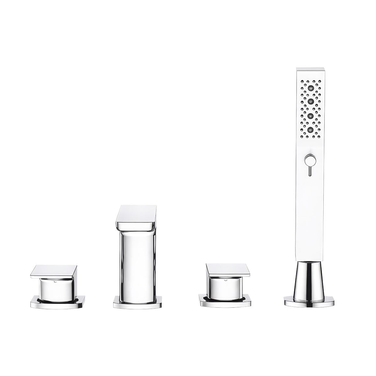 Sealey Baridi Bath Mixer Tap with Shower Chrome Deck-Mounted DH398