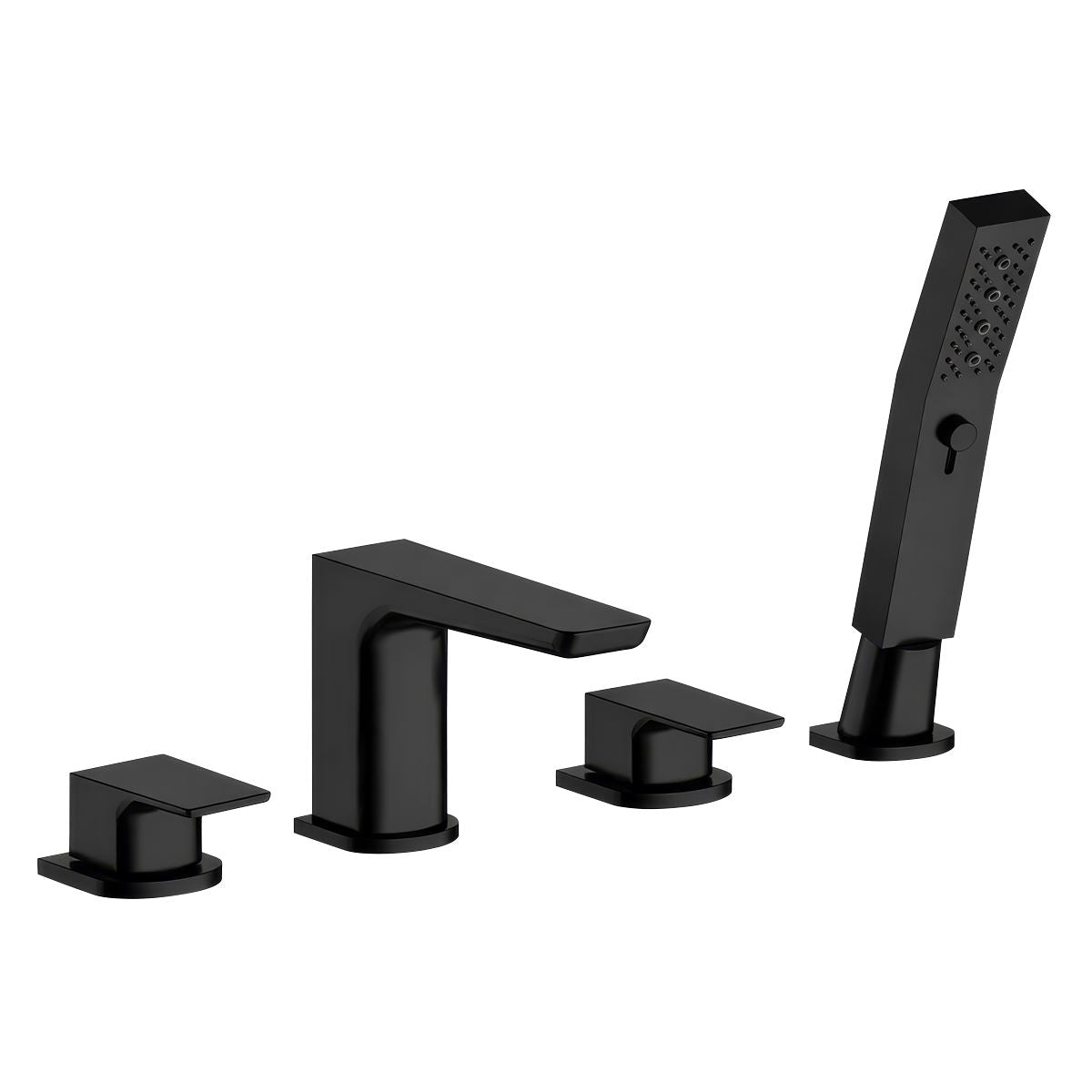 Sealey Baridi Bath Mixer Tap with Shower Matt Black Deck-Mounted DH399