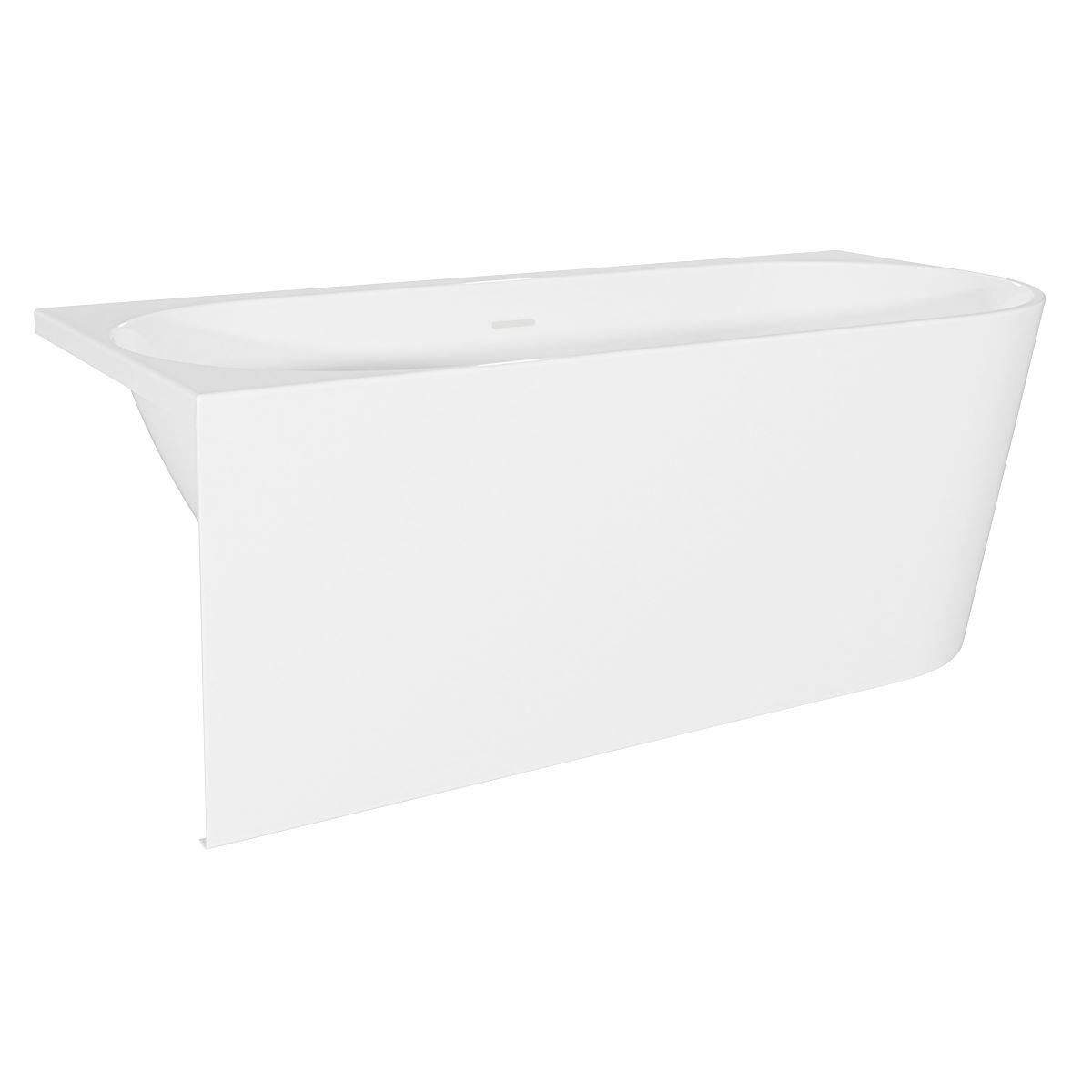 Sealey Baridi Left-Hand Corner Slim Rim Bath with Overflow System 160cm � Gloss White DH424