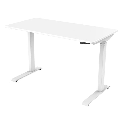 Dellonda White Electric Adjustable Office Standing Desk Quiet 1200x600mm DH56
