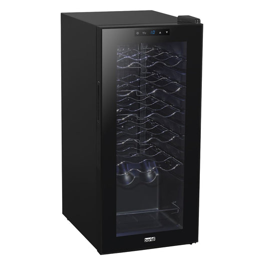 Baridi 18 Bottle Wine Fridge with Digital Touch Screen LED Light Black DH6 DH6