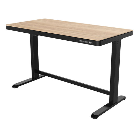 Dellonda Oak Electric Adjustable Standing Desk USB & Drawer 1200 x 600mm DH65