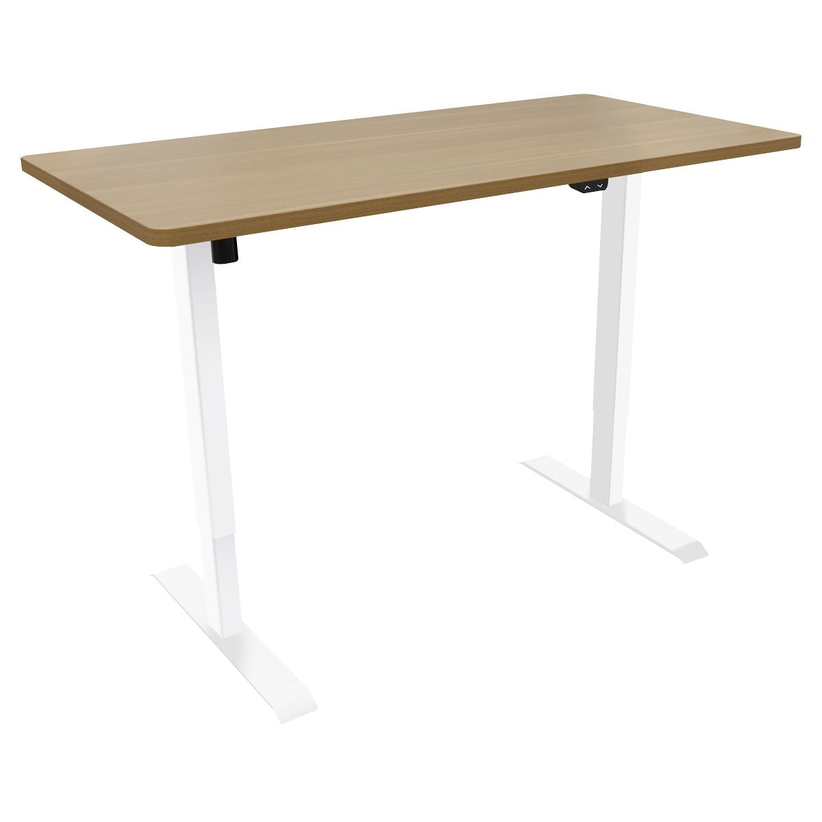 Sealey Dellonda Single Motor Ultra-Quiet Adjustable-Height Electric Sit/Stand Desk - Oak Desktop DH68