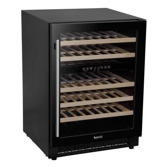 Baridi 46 Bottle Wine Cellar Fridge Digital Touch Screen Controls Black DH79