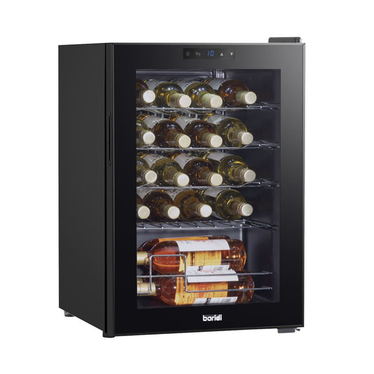 Baridi Wine Cooler Fridge Digital Touchscreen LED Light 20 Bottle Black DH8