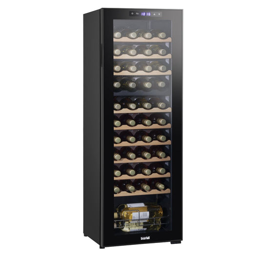 Baridi 44 Bottle Dual Zone Wine Cooler Fridge Digital Touch Screen Black DH92