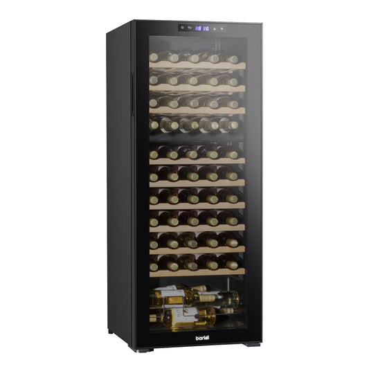 Baridi 55 Bottle Dual Zone Wine Cooler Fridge Digital Touch Screen Black DH93