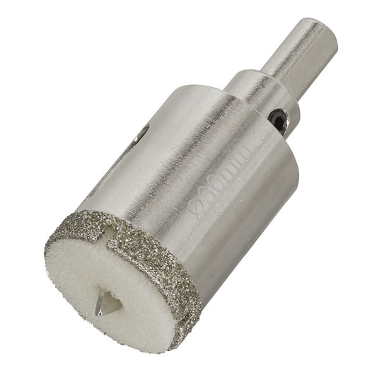 Sealey 30mm Electroplated Hole Saw Diamond Coated 45mm Cutting Depth DHS30