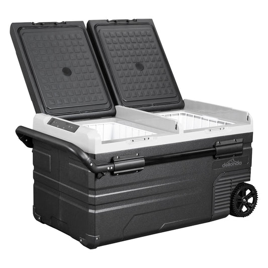 Dellonda Fridge Freezer 75L Portable Dual Compressor Car Camping 12/24V DL127