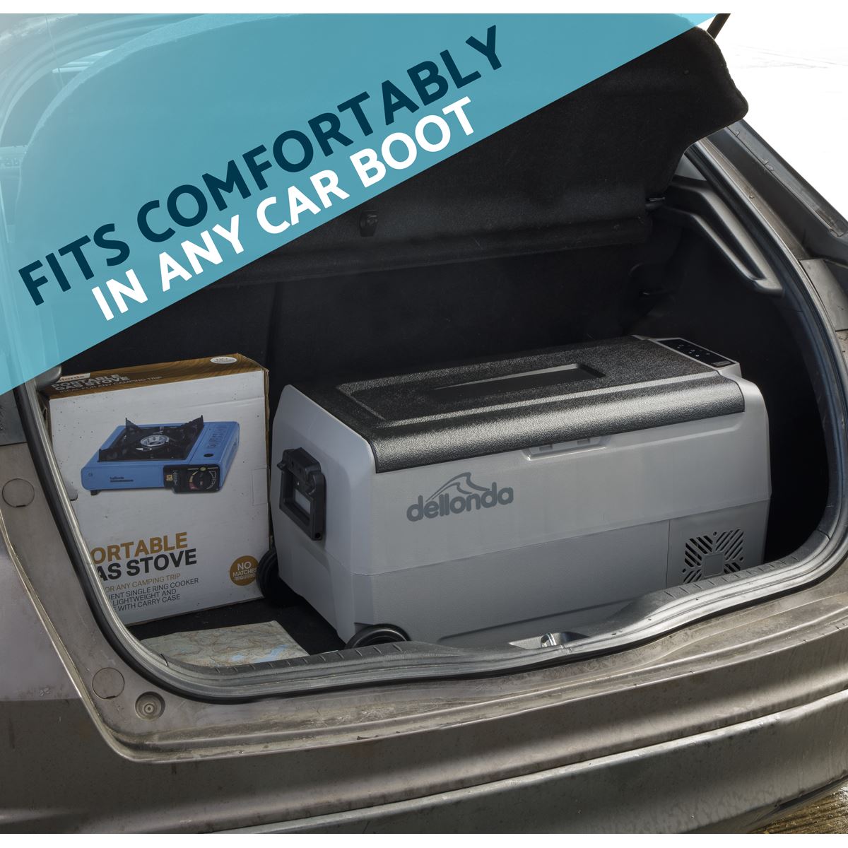 Dellonda 36L Portable Dual Compressor Car Fridge Freezer 12/24/230V - DL13 DL13