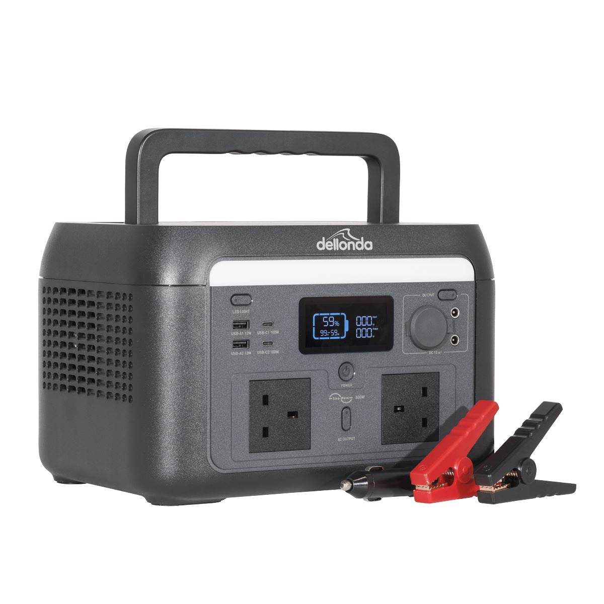 Sealey Dellonda Portable Power Station 600W Nine Different Outlets DL161