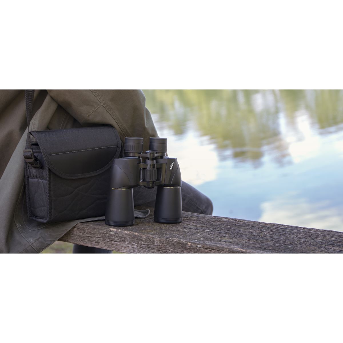 Dellonda Binoculars with Case and Lens Caps 10x50mm Porro Prism BAK4 DL2