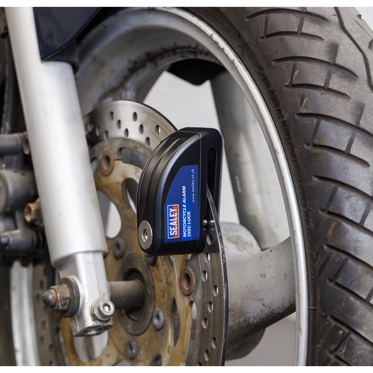 Sealey Motorcycle Alarm Disc Lock Pair 100db Hardened Locking Pin DL5052