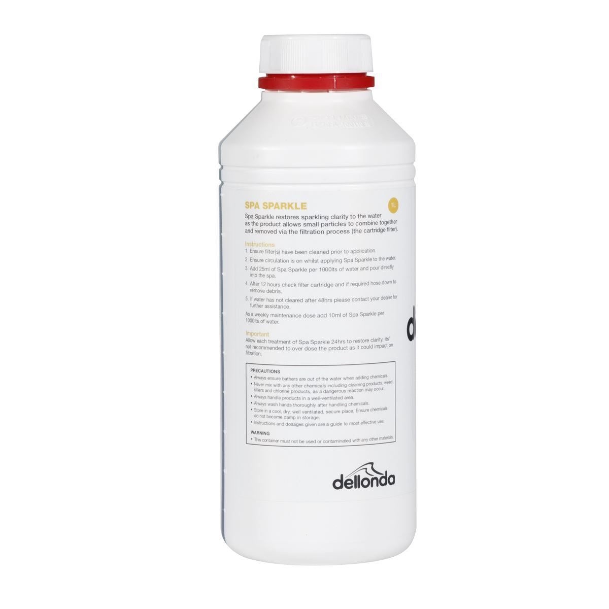 Sealey Dellonda 1L Spa Sparkle for Hot Tubs Spas & Pools Universal DL57