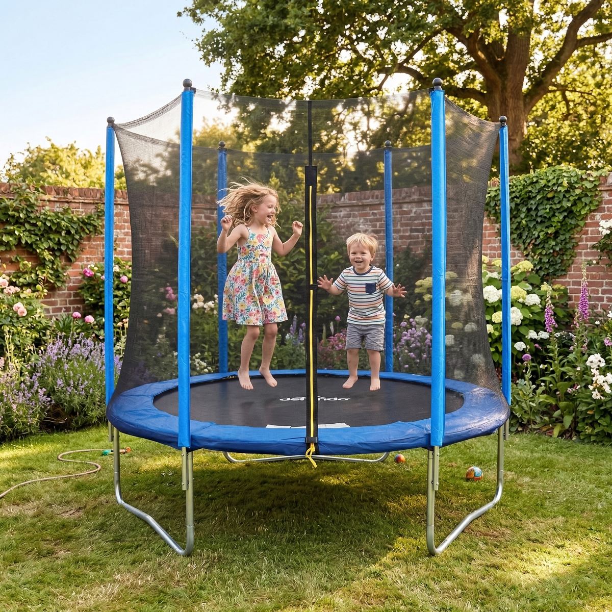 Sealey Dellonda 8ft Heavy-Duty Outdoor Trampoline with Safety Enclosure Net DL67