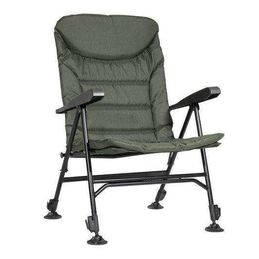 Dellonda Portable Fishing Camping Chair Reclining Adjustable Height DL74