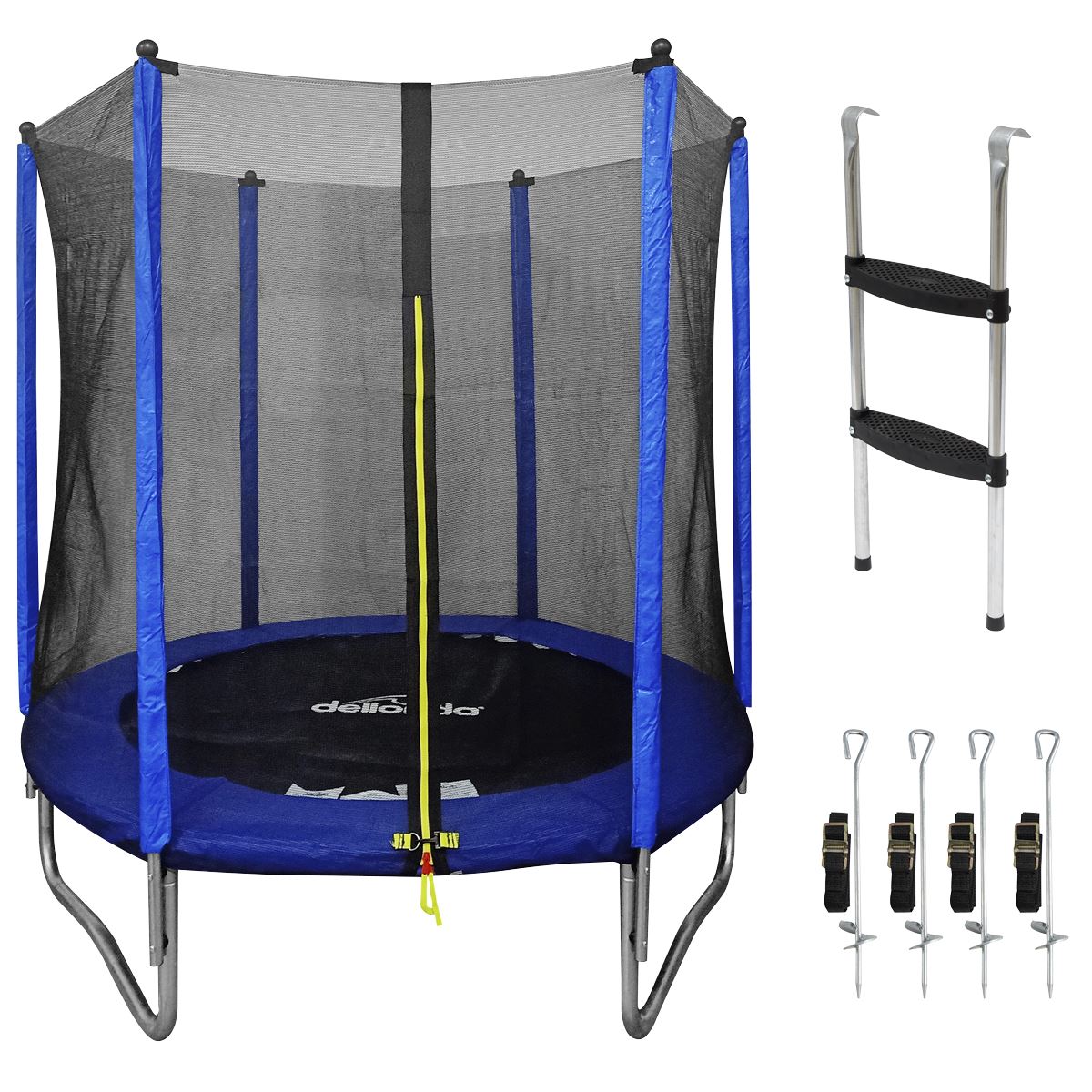 Sealey Dellonda Heavy-Duty Outdoor Trampoline with Safety Enclosure Net, Anchors & Ladder 6ft DL92