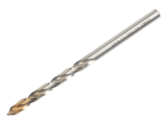 Dormer A002 HSS-TiN Coated Jobber Drill 4.50mm OL:80mm WL:47mm DOR450TIN