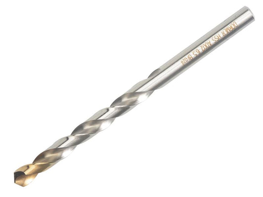Dormer A002 HSS-TiN Coated Jobber Drill 6.50mm OL:101mm WL:63mm DOR650TIN