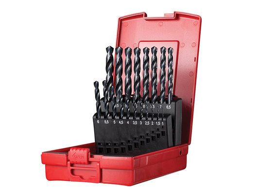 Dormer A190 No.201 Metric HSS Drill Set of 19 1.0-10.0 x 0.5mm DORSET201