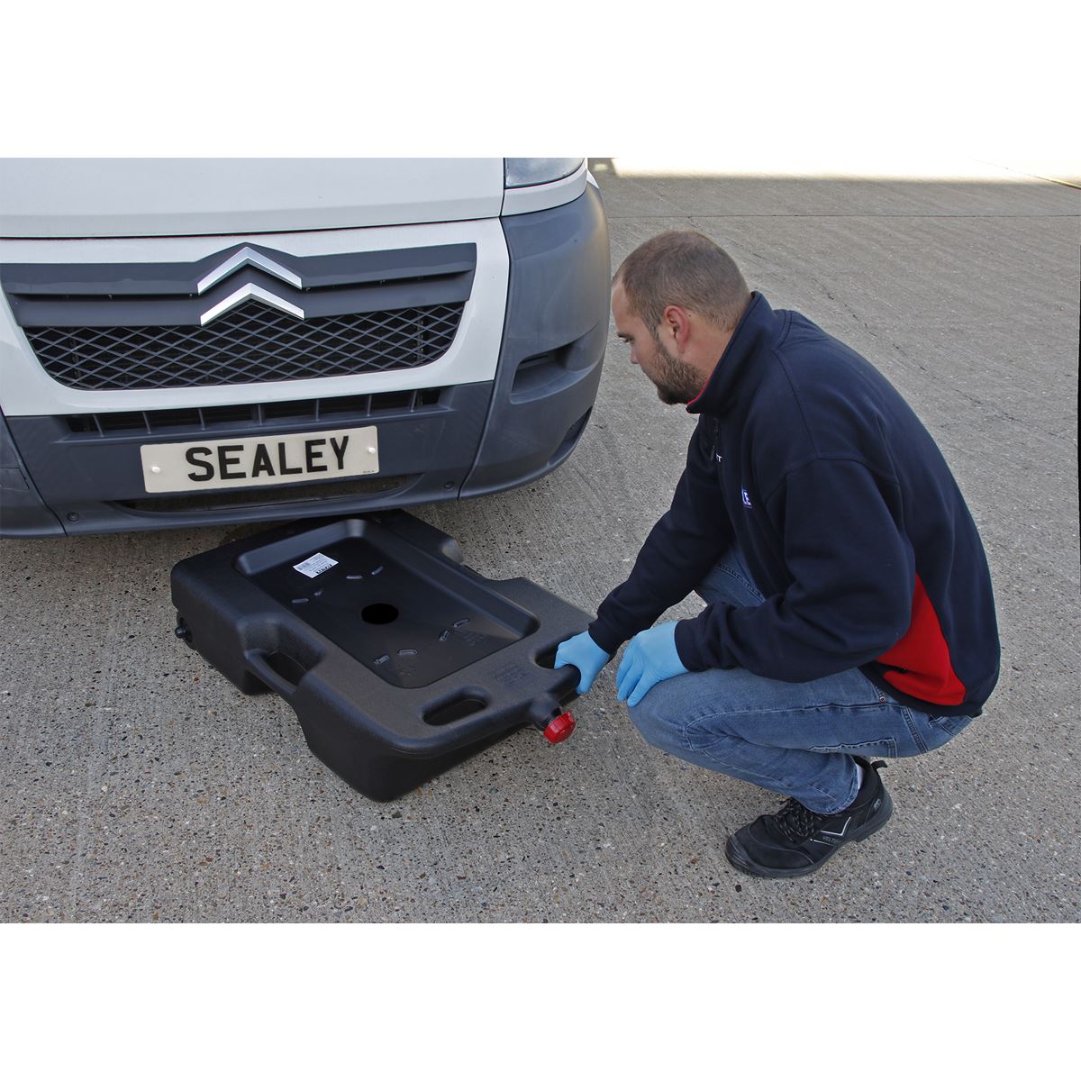Sealey Oil/Fluid Drain & Recycling Container 54L - Wheeled DRP09