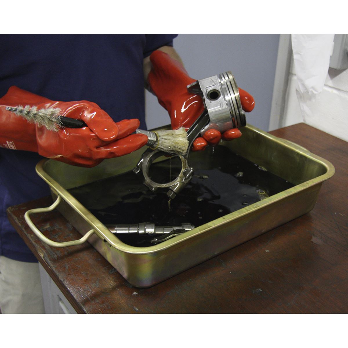 Sealey Metal Drain Pan 9L DRPM1