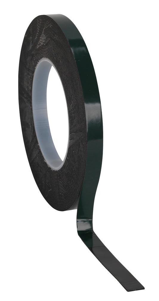 Sealey Double-Sided Adhesive Foam Tape 12mm x 10m Green Backing DSTG1210
