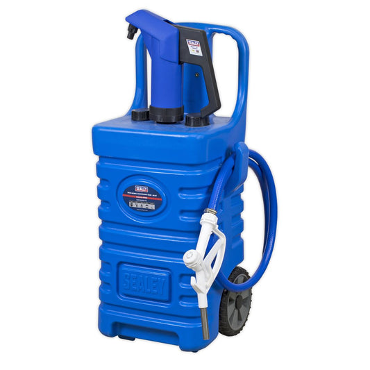 Sealey Mobile Dispensing Tank 55L with AdBlue&reg; Pump - Blue DT55BCOMBO1