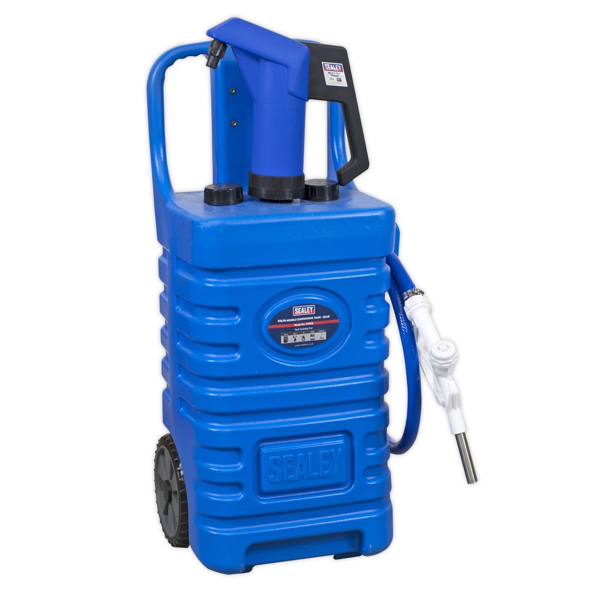 Sealey Mobile Dispensing Tank 55L with AdBlue&reg; Pump - Blue DT55BCOMBO1