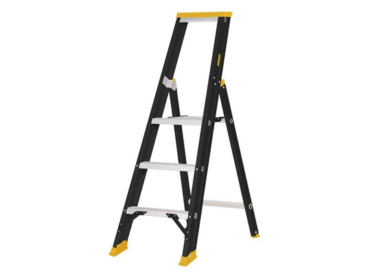 DEWALT Ladders Professional Single Stepladder, 0.75m 3 Rungs DWLDXLD113E