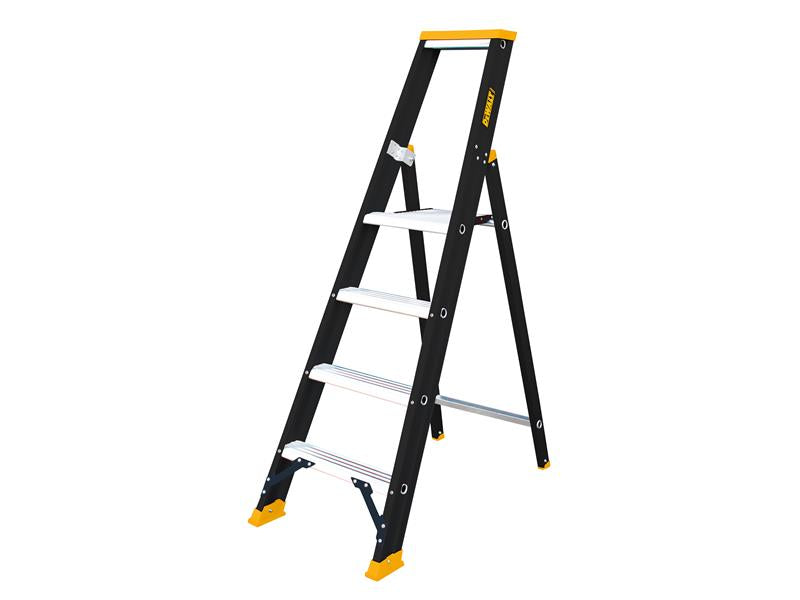 DEWALT Ladders Professional Single Stepladder, 1.00m 4 Rungs DWLDXLD114E