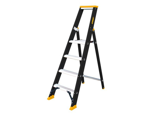 DEWALT Ladders Professional Single Stepladder, 1.00m 4 Rungs DWLDXLD114E