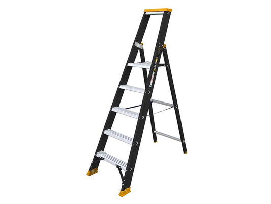 DEWALT Ladders Professional Single Stepladder, 1.25m 5 Rungs DWLDXLD115E