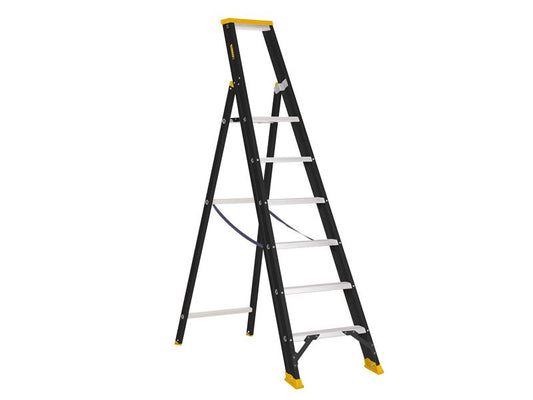 DEWALT Ladders Professional Single Stepladder, 1.50m 6 Rungs DWLDXLD116E