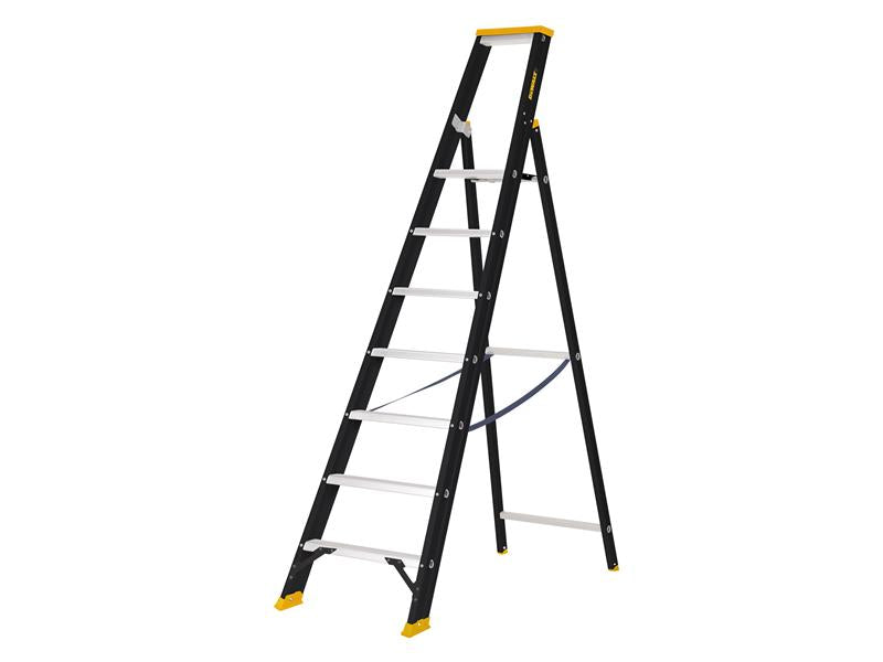 DEWALT Ladders Professional Single Stepladder, 1.75m 7 Rungs DWLDXLD117E