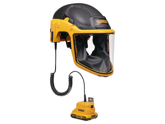 DEWALT Powered Air Purifying Respirator with Hard Hat Inc Battery DWRGH2SB21
