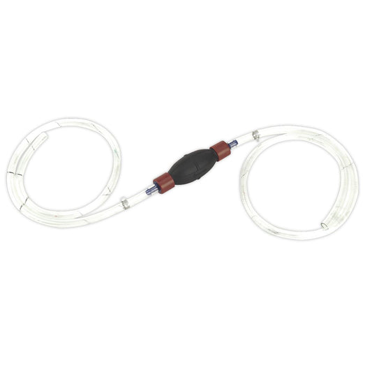 Sealey Emergency Fuel Transfer Syphon Pump for Petrol/Diesel/Water/Low Viscosity Fluids - 2m Hose EC96