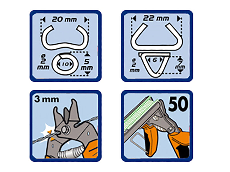 Edma Top Grafer 20/22 Hog Ring Pliers With Magazine EDM0411