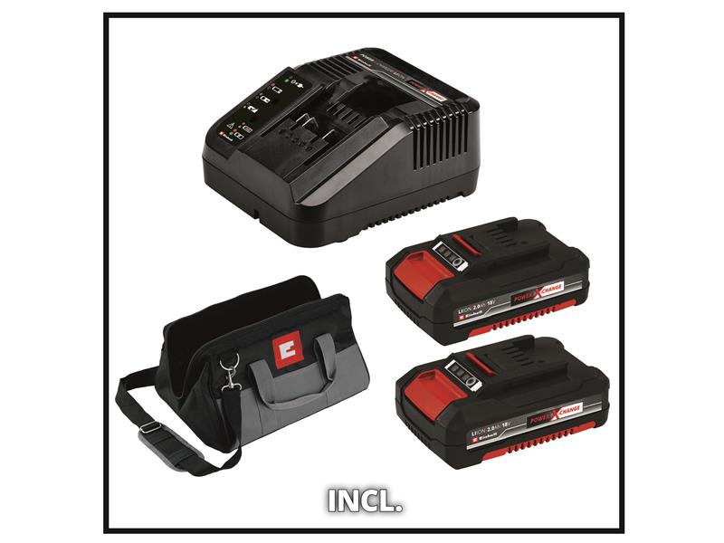 Einhell TP-18V Power X-Change Twin Pack BL 18V 2 x 2.0Ah Li-ion EINPX18VTWIN