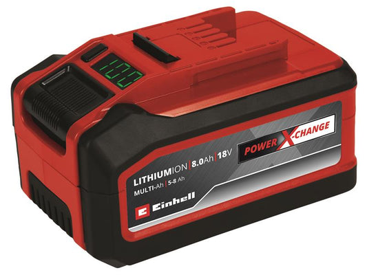 Einhell Multi-Ah Power X-Change Battery 18V 5.0-8.0Ah Li-ion EINPXBAT8