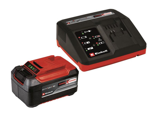 Einhell Power X-Change Battery Charger Starter Kit 18V 1 x 5.2 Li-ion PXSTKIT52