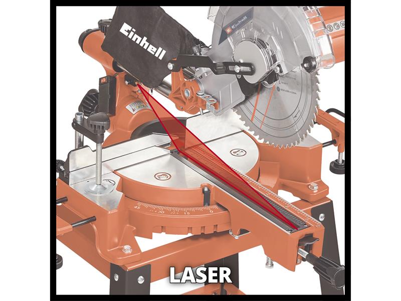 Einhell Sliding Mitre Saw 254mm 1900W 240V With Underframe EINTCSM25312