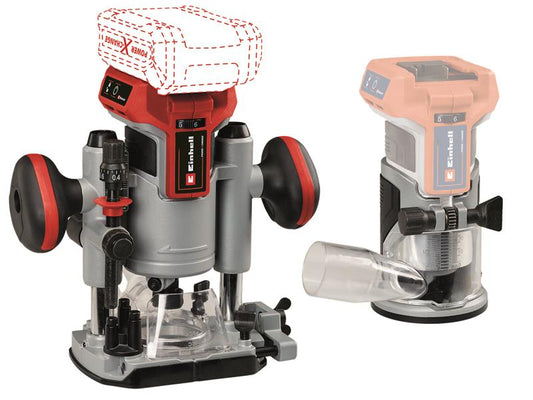 Einhell TP-RO 18 Set Li BL-Solo Power X-Change Router Palm Router 18V Bare Unit
