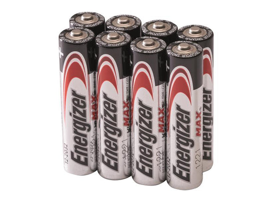 Energizer MAX AAA Alkaline Batteries Pack 4 + 4 Free ENGMAXPAAA8