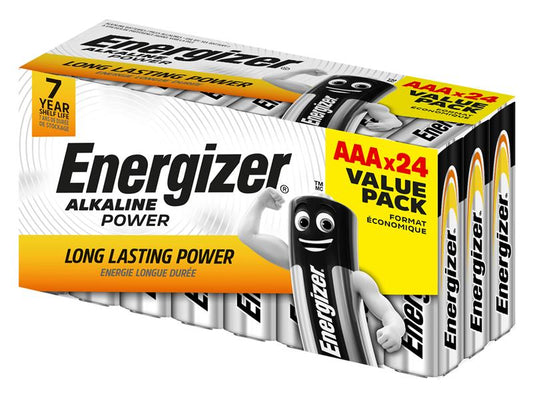 Energizer® AAA Cell Alkaline Power Batteries (Pack 24) ENGPOWAAA24