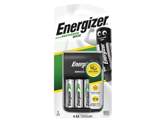 Energizer® ENGRCCOMPACT Charger 1300 plus 4 x AA 1300 mAh Batteries